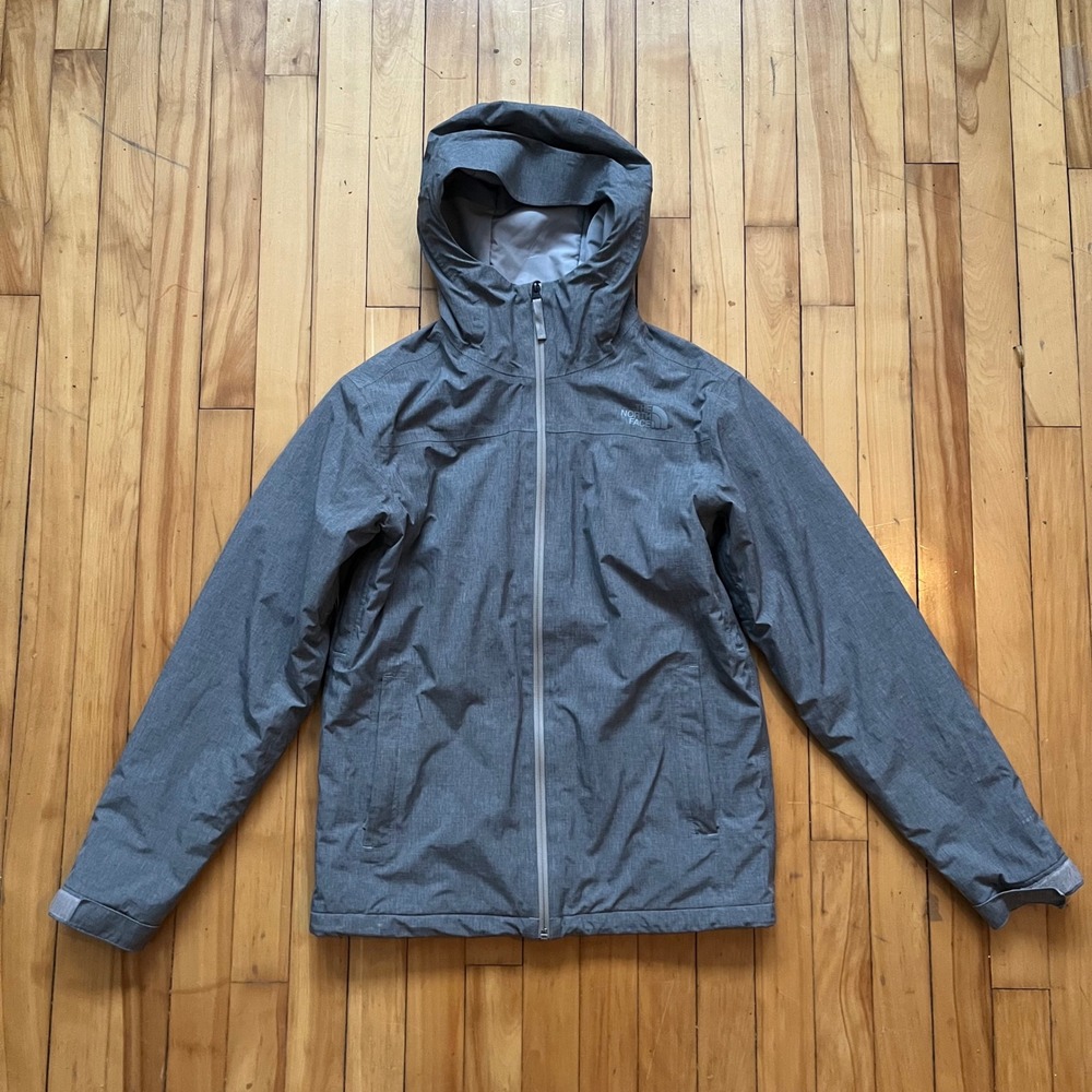 The North Face Mens Small Gray FUTURELIGHT Waterproof Hooded Jacket